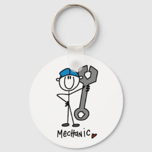 Basic Mechanic T-shirts and Gifts Keychain