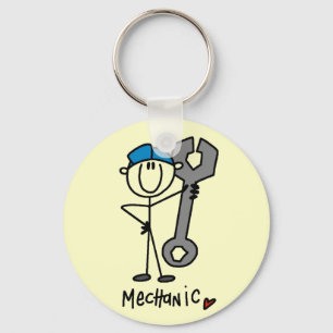 Basic Mechanic T-shirts and Gifts Keychain