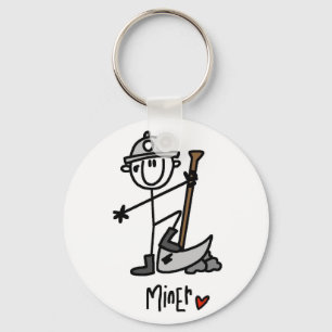 Basic Miner T-shirts and Gifts Keychain