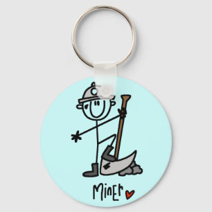 Basic Miner T-shirts and Gifts Keychain