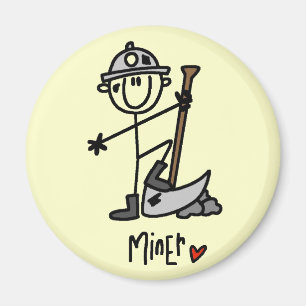 Basic Miner T-shirts and Gifts Magnet