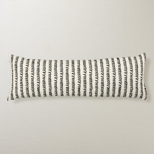 Basic minimalist lines simple curly wavy stroke body pillow