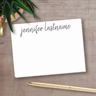 Basic Name - Can Edit Colour and Font Post-it Notes