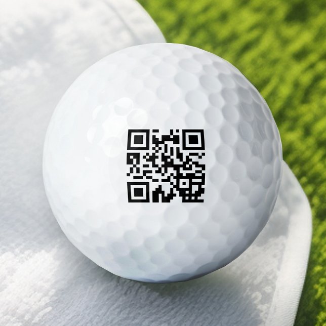 Basic Office Business - Add Your QR Code Golf Balls (Personalized Golf Ball - Add Your QR Code or Logo)
