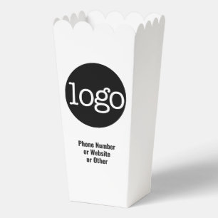 Basic Office Business Logo Text CAN EDIT white Favor Box