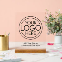Basic Office Business Logo with Contact Info