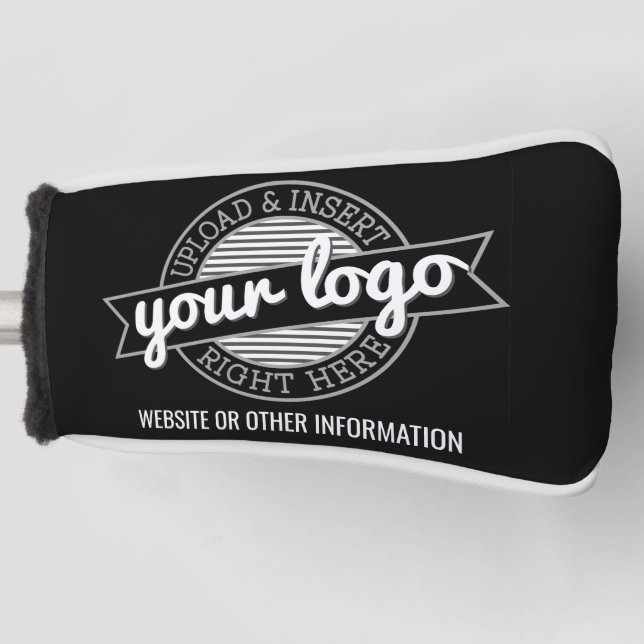 Basic Office Business Logo with Contact Info Golf Head Cover (Front)