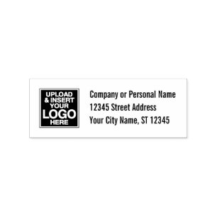 Basic Office or Business Address Label Rubber Stamp