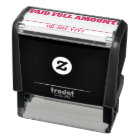 Basic "PAID FULL AMOUNT" Rubber Stamp