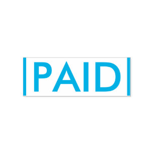 Basic "PAID" Rubber Stamp