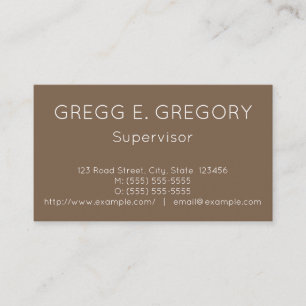 Basic, Plain, & Minimal Business Card