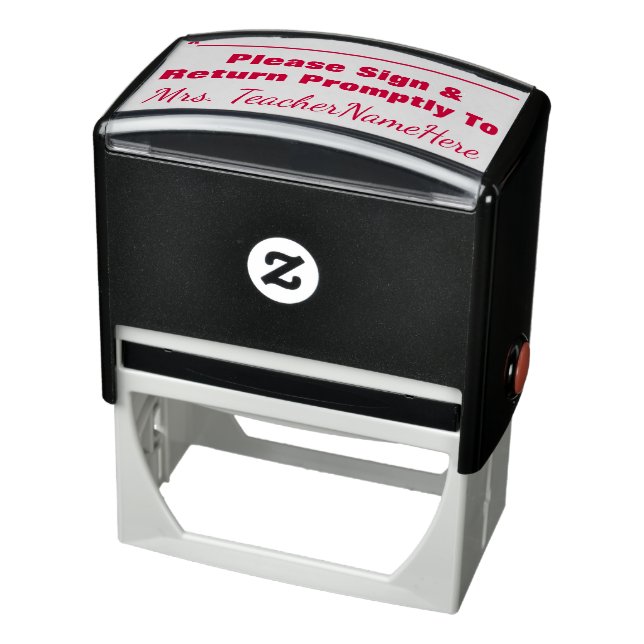 Basic "Please Sign & Return Promptly To" Self-inking Stamp (Product)