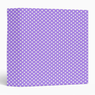 Basic Polka Dots Purple 3 Binder