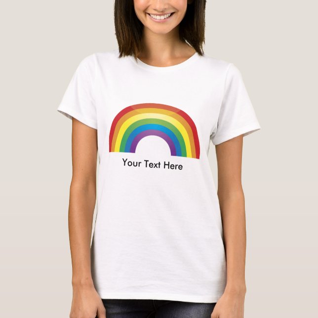 Basic Rainbow Tees - Custom, Personalized (Front)