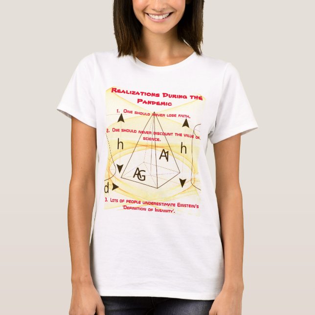 Basic 'Realizations during Pandemic' T-Shirt (Front)