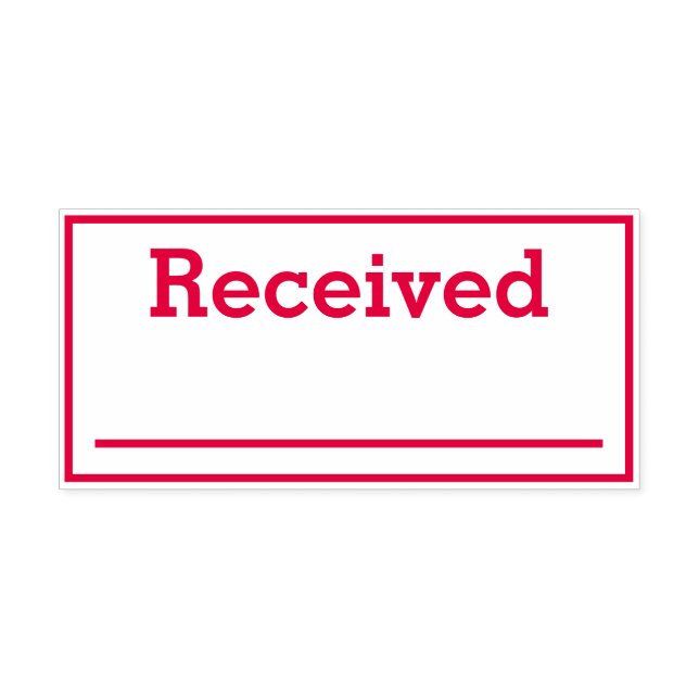 Basic "Received" Rubber Stamp (Design)