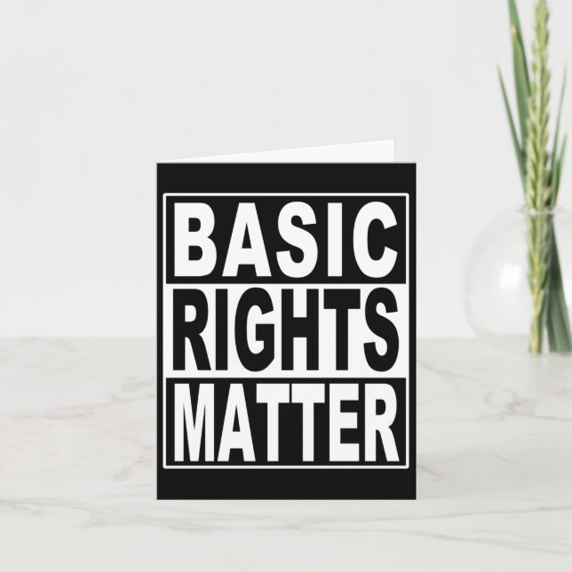 Basic Rights Protest Design For Democracy Sticker  Card (Front)