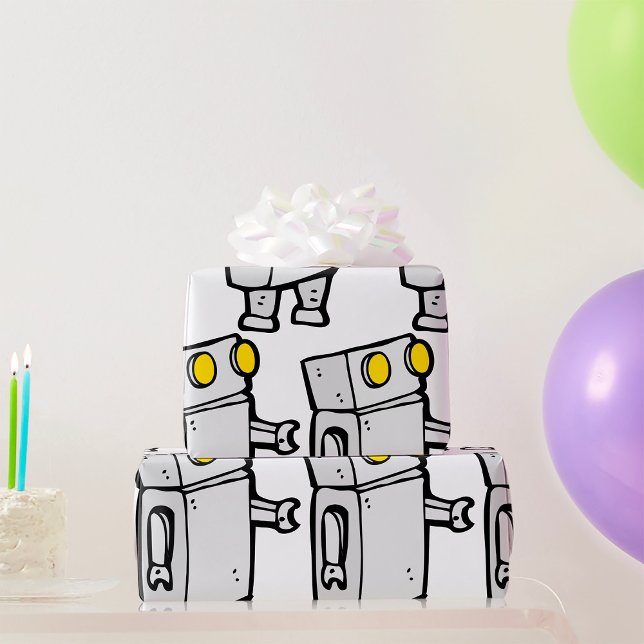 Basic Robot Wrapping Paper (Creator Uploaded)