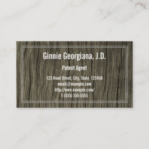 Basic Rustic Legal Professional Business Card