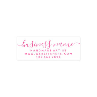 Basic Signature script business name Self-inking Stamp