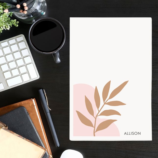 Basic Simple Minimal Boho Floral Post-it Notes (Creator Uploaded)