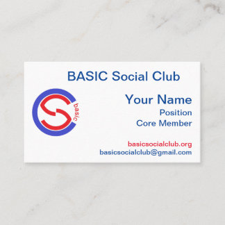 BASIC Social Club - THE CARD