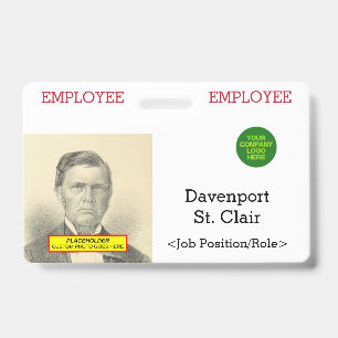 Basic Staff Member Identification Badge
