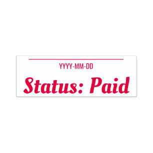 Basic "Status: Paid" Rubber Stamp