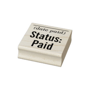 Basic "Status: Paid" Rubber Stamp