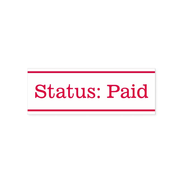 Basic "Status: Paid" Rubber Stamp (Design)