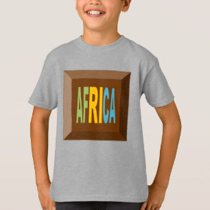 Basic steel T-shirt AFRICA CHOCOLAT BONBONS