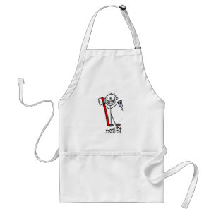 Basic Stick Figure Dentist Standard Apron