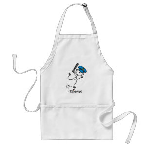Basic Stick Figure Police Officer Standard Apron