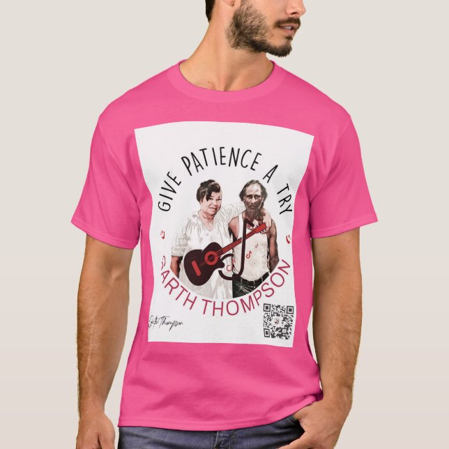 Basic style purple T-shirt (Front)
