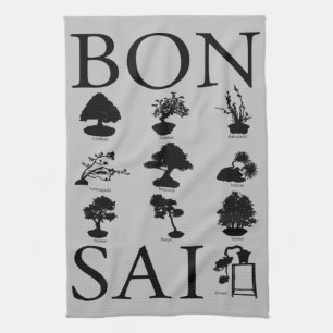 Basic Styles of Bonsai Tree Kitchen Towel