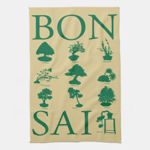 Basic Styles of Bonsai Tree Kitchen Towel