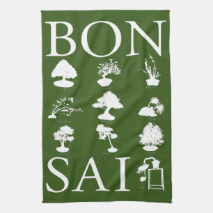 Basic Styles of Bonsai Tree Kitchen Towel