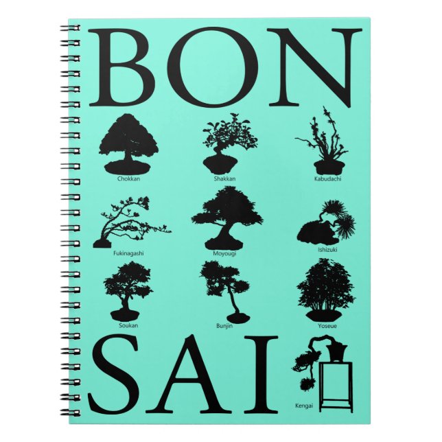 Basic Styles of Bonsai Tree Notebook (Front)