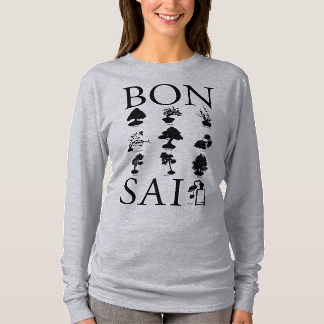 Basic Styles of Bonsai Tree T-Shirt (Front)