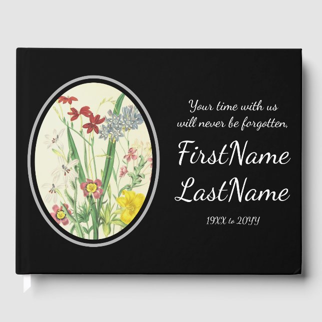 Basic, Subdued Memories Guestbook (Front)