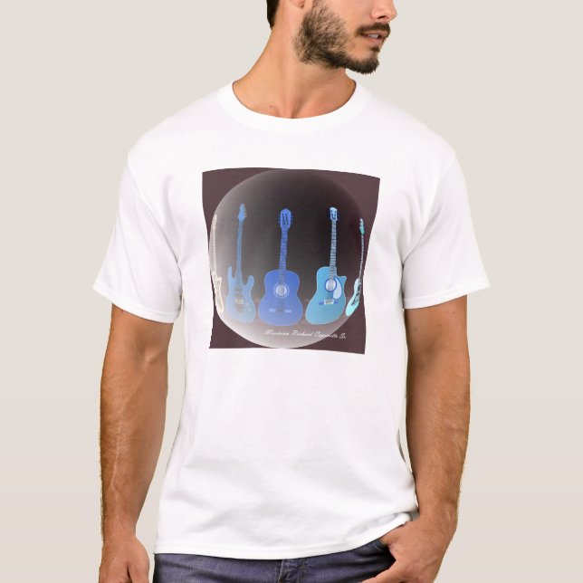 Basic T-Shirt with guitars artwork 1A (Front)