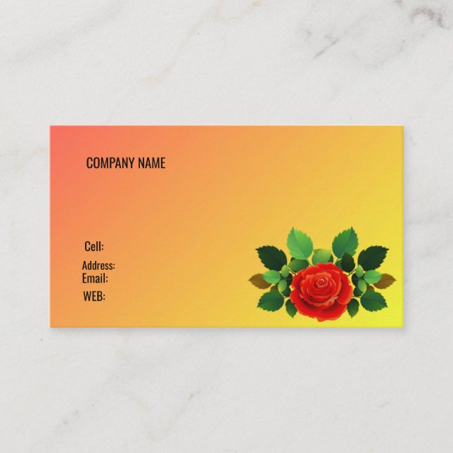 BASIC TEMPLATE BUSINESS CARD (Front)