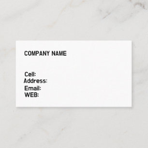 BASIC TEMPLATE BUSINESS CARD