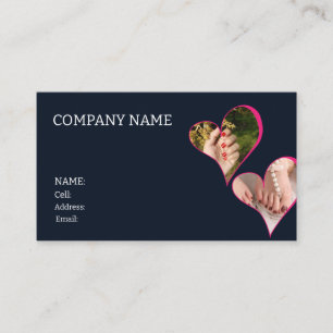BASIC TEMPLATE BUSINESS CARD nails