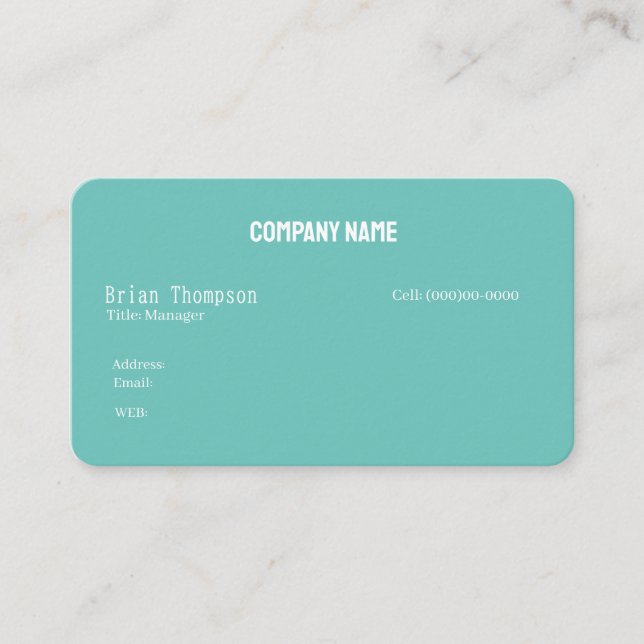 BASIC TEMPLATE BUSINESS CARD ,ONLINE STORE (Front)