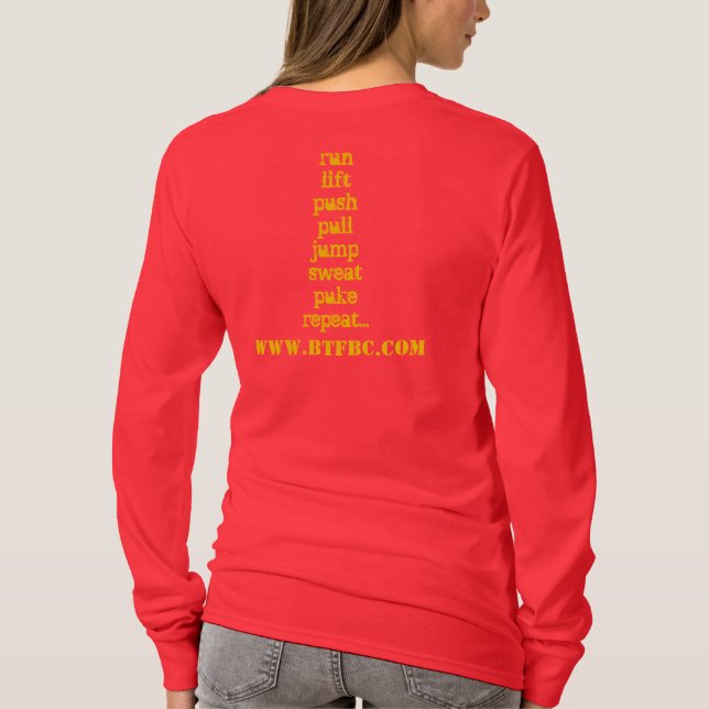 BASIC TRAINING FITNESS BOOT CAMP T-Shirt (Back)