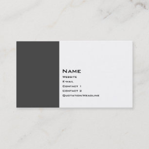 Basic Two Colour 2 Business Card