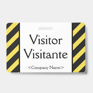 Basic "Visitor" "Visitante" Badge