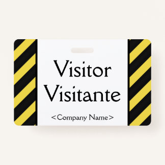 Basic "Visitor" "Visitante" Badge