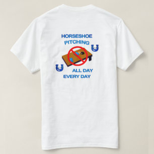 Basic White All Day HorseShoes Tee